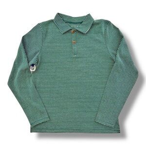 Maison Me | Long Sleeve Striped Polo (12) 💚